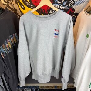Vintage Champion Reverse Weave Sweatshirt Grey WAAL 2000 Cape Cod Mens XL